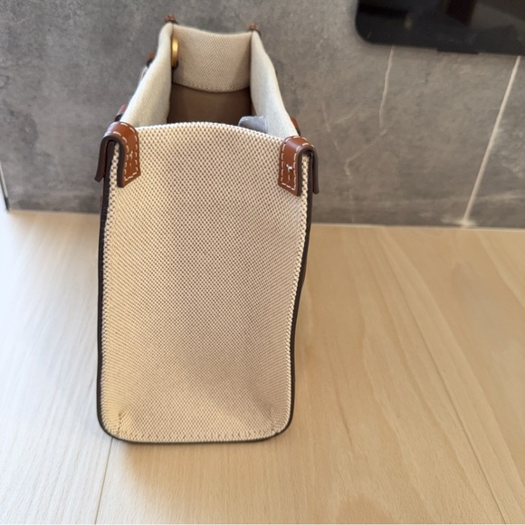 (NWT) Tory Burch Blake Canvas Tote in Natural - Picture 3 of 7